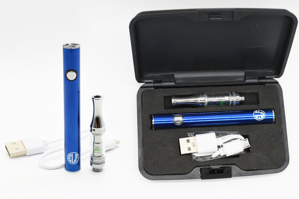 HoneyStick Elf 510 Vape Pen Kit Elements: Elf 510 battery, Performance Cart, USB charger, carrying case 